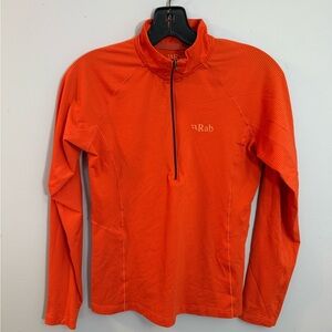 Rab Sonic Orange Quarter-Zip Pullover